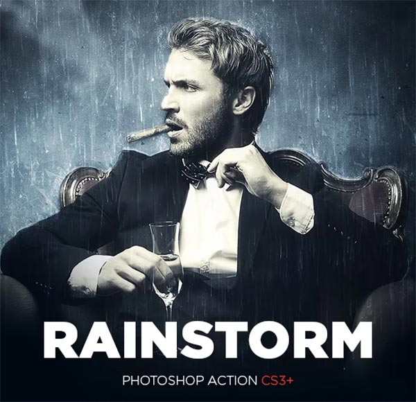 rainstorm photoshop action free download